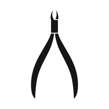 Forseps ve spa işaretleri izole edilmiş. Forseps ve metal stok vektör illüstrasyonunun grafiği.