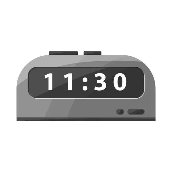 Vector illustratie van klok en timer pictogram. Web element van klok en alarm vector icoon voor voorraad. — Stockvector