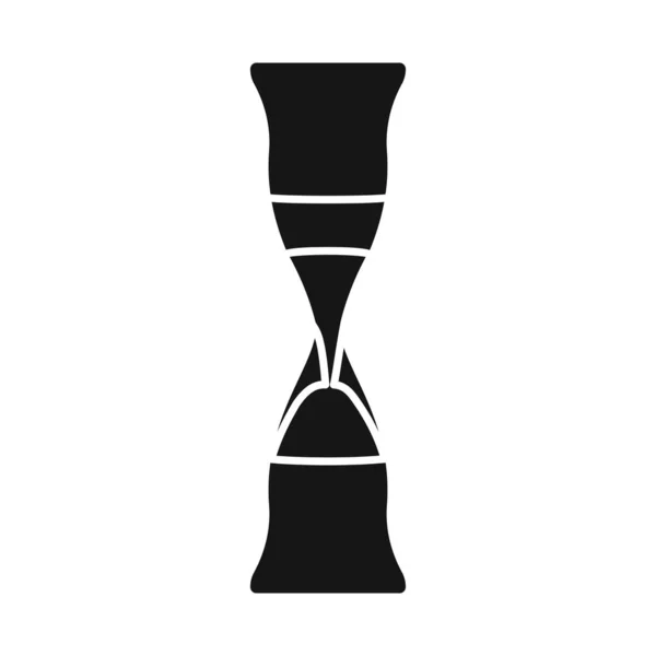 Vektor design av sandglas och pålitlig symbol. Webb inslag av sandglas och klocka stock vektor illustration. — Stock vektor