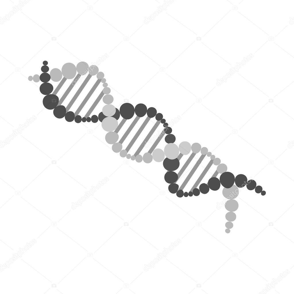 Vector illustration of dna and molecule symbol. Web element of dna and genetic stock vector illustration.