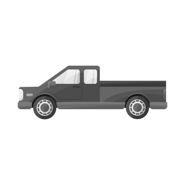Векторный дизайн автомобиля и транспортного логотипа. Графика автомобиля и векторная иконка кабины на складе . — стоковый вектор