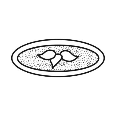 Brokoli ve çorba sembolünün vektör tasarımı. Brokoli ve krem stok vektör çizimi.