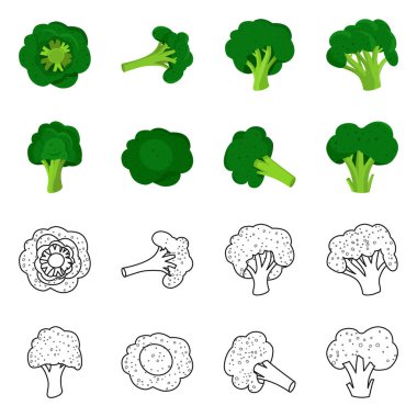 Yeme ve diyet sembolü izole nesne. Yeme ve vejetaryen stok vektör illüstrasyon seti.