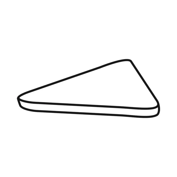 Objeto aislado de pan y símbolo de tostadas. Elemento Web de pan y cocina icono vectorial para stock . — Archivo Imágenes Vectoriales