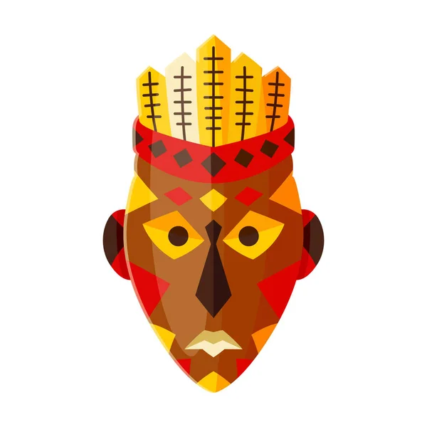 Afrikaanse masker vector icon.Cartoon vector pictogram geïsoleerd op witte achtergrond afrikaanse masker. — Stockvector