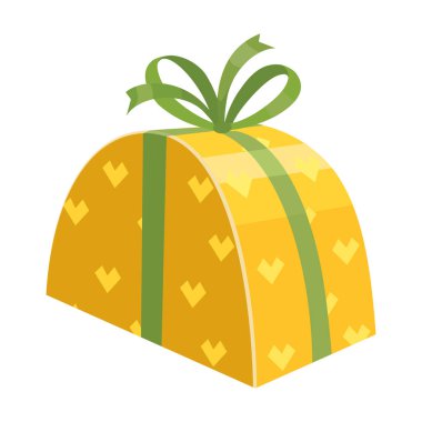 Giftbox vektör simgesi. Çizgi film vektör simgesi beyaz arkaplan hediye kutusunda izole edildi.