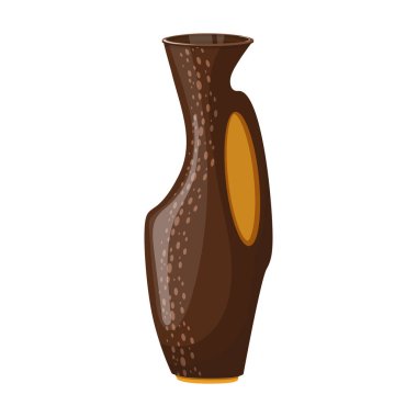 Çiçek vazosu vektör simgesi. Karikatür vektör simgesi beyaz arkaplan çiçek vazosu üzerinde izole edildi .