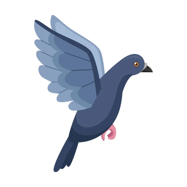 Taube Vektor icon.Cartoon Vektor Symbol isoliert auf weißem Hintergrund Taube. — Stockvektor