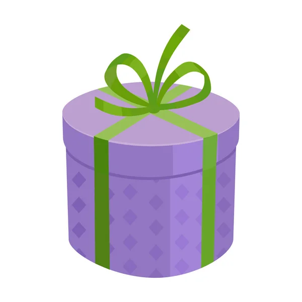 Icono de vector de caja de regalo icon.Cartoon aislado en caja de regalo de fondo blanco . — Vector de stock