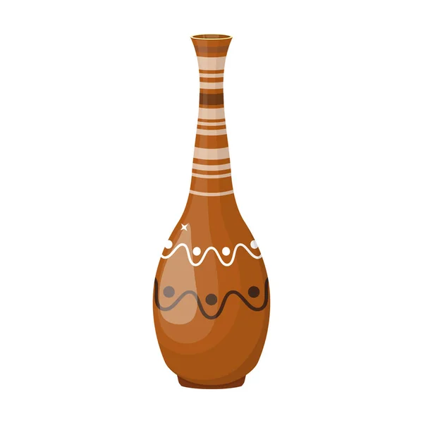 Flower vase vector icon.Cartoon vector icon isolated on white background flower vase . — Stock Vector