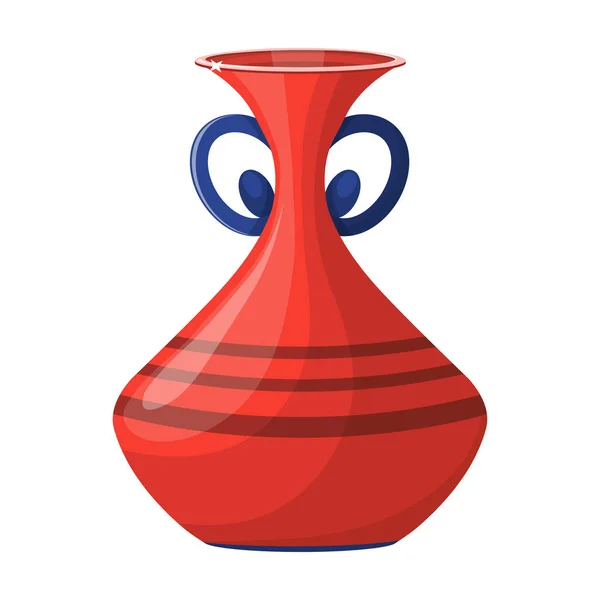 Keramische vaas vector icon.Cartoon vector pictogram geïsoleerd op witte achtergrond keramische vaas . — Stockvector