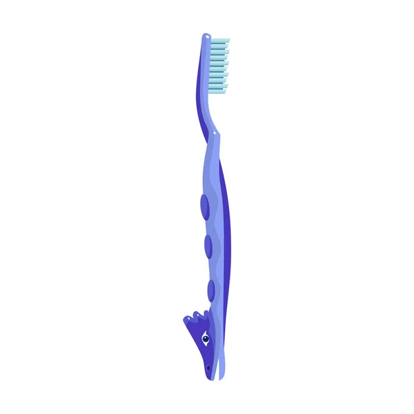 Tandenborstel vector icon.Cartoon vector pictogram geïsoleerd op witte achtergrond tandenborstel . — Stockvector