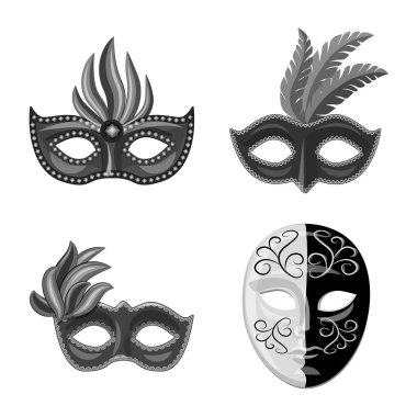 Venezia ve festival logo vektör çizimi. Venezia ve kutlama vektör simgesini hissenin topluluğu.