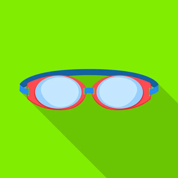 Geïsoleerd object van bril en brillen symbool. Grafiek van bril en oogkledij stock symbool voor web. — Stockvector