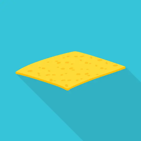 치즈와 슬라이스 심볼의 벡터 그림. 치즈와 우유를 만드는 벡터 삽화. — 스톡 벡터