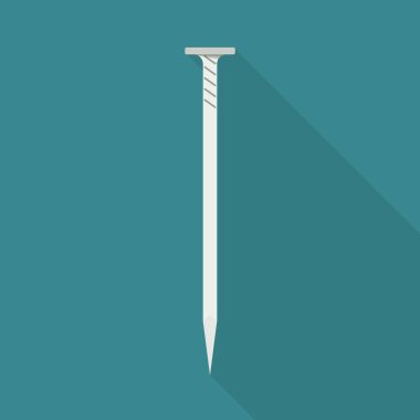 Çivi ve alet logosu izole edilmiş. Stok için çivi ve iğne vektör simgesinin web ögesi.