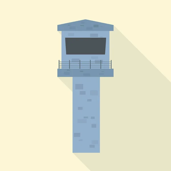 Geïsoleerd object van uitkijktoren en toren logo. Web element van watchtower en belfort voorraad vector illustratie. — Stockvector