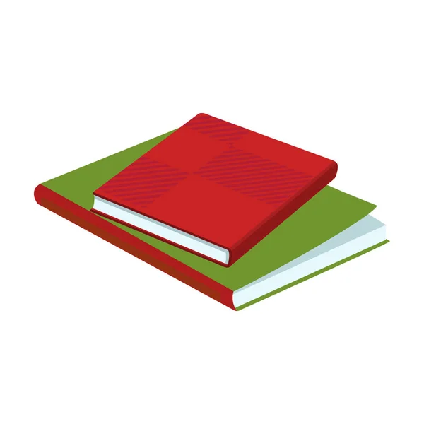 Stack of books vector icon.Cartoon vector icon isolated on white background stack of books . — Stock Vector