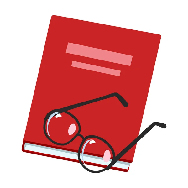 Book vector icon.cartoon vector icon isolated on white backbook . — 스톡 벡터