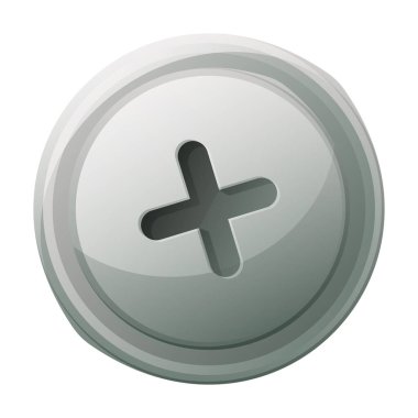 Fastener baş vektör simgesi. Çizgi film vektör simgesi beyaz arkaplan bağlayıcıda izole edildi.