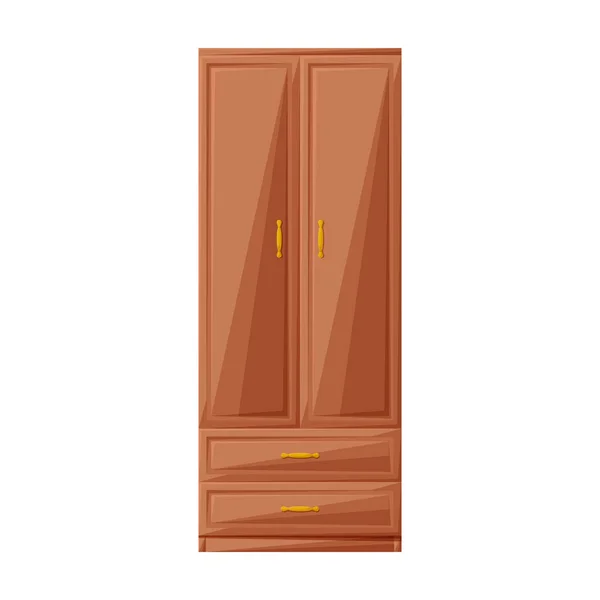 Cupboard vector icon.Cartoon vector icon isolated on white background cupboard . — Stock Vector