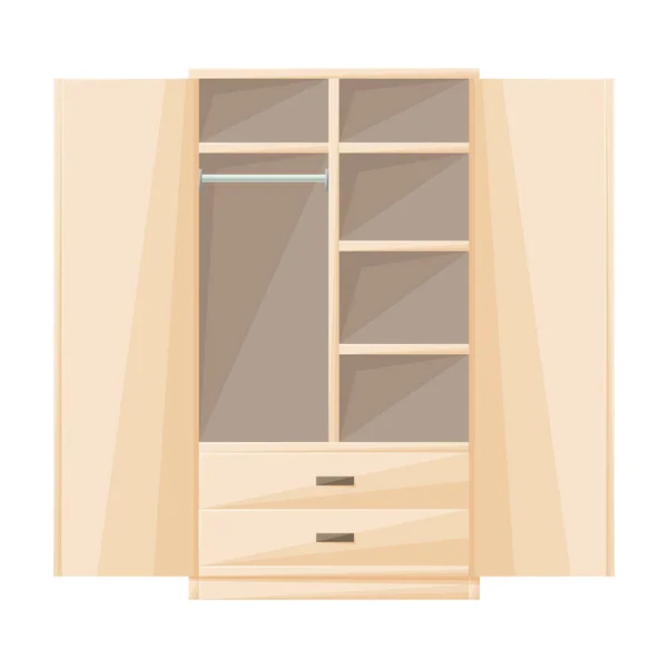 Cupboard vector icon.Cartoon vector icon isolated on white background cupboard . — Stock Vector
