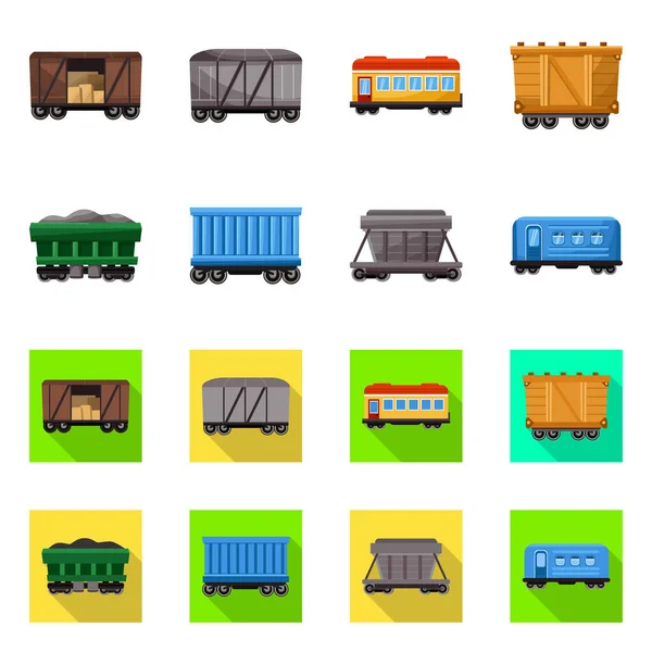Isolierte Objekt der Logistik und Industrie-Ikone. Set von Logistik- und Transportvektorsymbolen für Lager. — Stockvektor