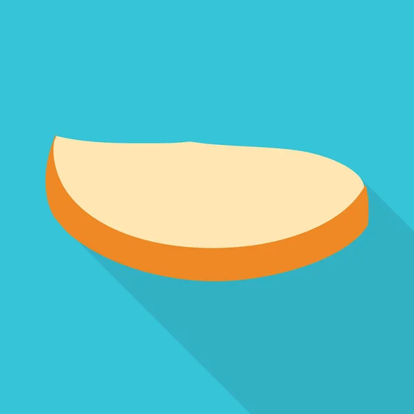 Vektorový design bochníku a symbolu chleba. Webový prvek bun a pšeničný symbol pro web. — Stockový vektor