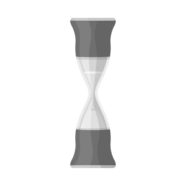 Ilustración vectorial de vidrio de arena e icono confiable. Elemento web de vidrio de arena y el icono del vector de reloj para stock . — Archivo Imágenes Vectoriales