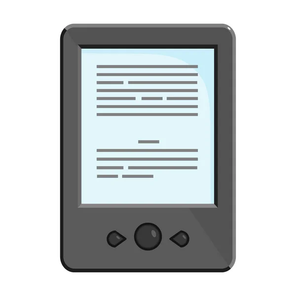Icono de vector de Ebook icon.Cartoon aislado en el libro electrónico de fondo blanco  . — Vector de stock