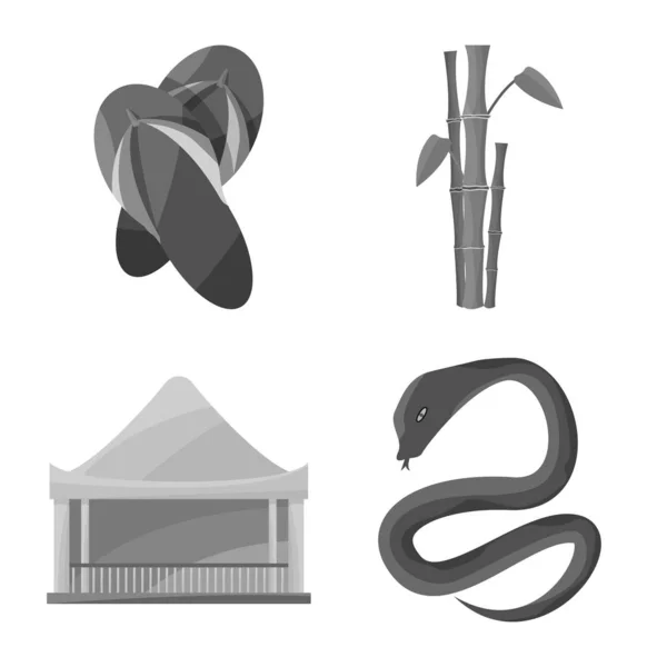 Vector design of vietnam and traditional sign. Collection of vietnam and landmark stock symbol for web. — Stock Illustration Vector design of vietnam and traditional sign. Collection of vietnam and landmark stock symbol for web. Stock Illustration