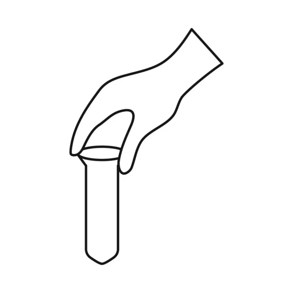 Illustration vectorielle du sang et icône de test. Illustration graphique du vecteur sanguin et tubulaire . — Image vectorielle