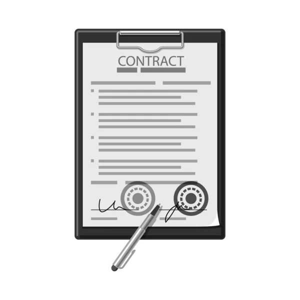 Diseño vectorial de forma y símbolo de documento. Colección de forma y marca símbolo de stock para web . — Vector de stock