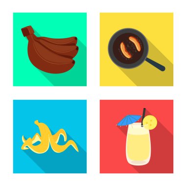 Doğal ve vejetaryen logo vektör Illustration. Doğal ve yeme hisse senedi vektör çizim topluluğu.