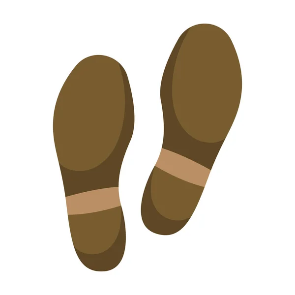 Tryck på sko vektor ikon.Tecknad vektor ikon isolerad på vit bakgrund tryck av sko . — Stock vektor