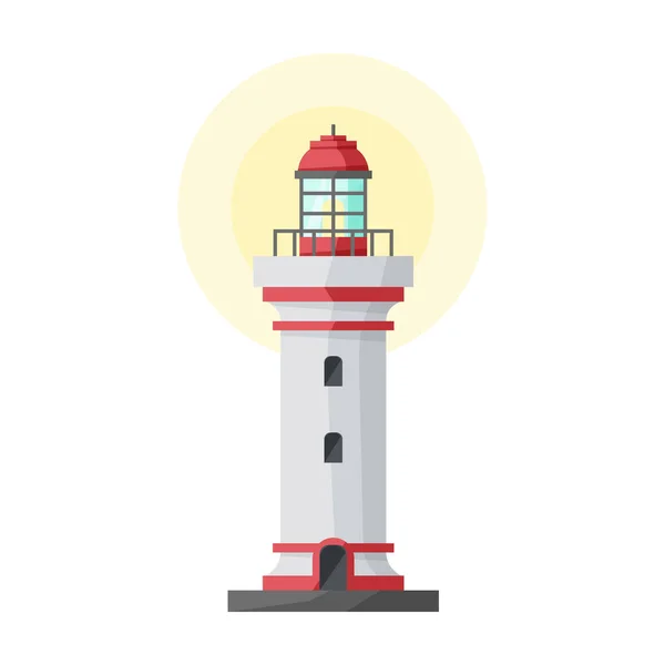 Lighthouse vector icon.Cartoon vector icon isolated on white background lighthouse.