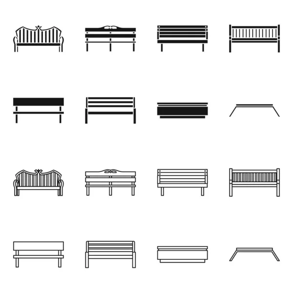 Geïsoleerd object van stoel en architectuur logo. Verzameling van illustraties van de zitplaats en het bouwmateriaal. — Stockvector