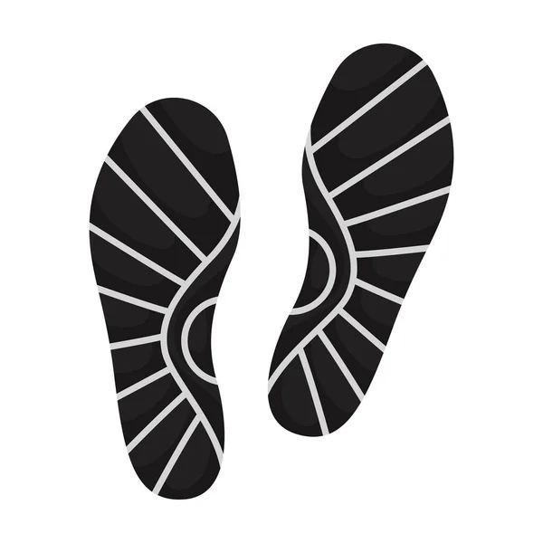 Druck des Schuhvektors icon.cartoon Vektor-Symbol isoliert auf weißem Hintergrund Druck des Schuhs . — Stockvektor