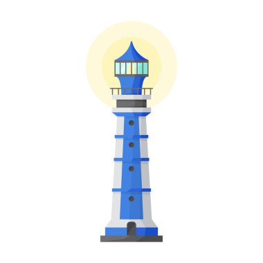 Beacon vektör simgesi. Çizgi film vektör simgesi beyaz arkaplan işaretinde izole edildi.