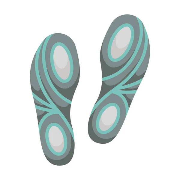 Print of shoe vector icon.Cartoon vector icon isolated on white background print of shoe . — Stock Vector