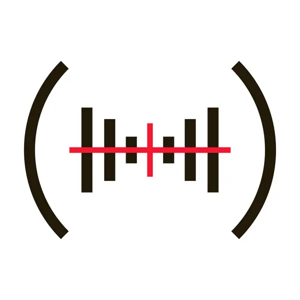 Auge Ziel Vektor icon.black Vektor Symbol isoliert auf weißem Hintergrund Auge Ziel. — Stockvektor