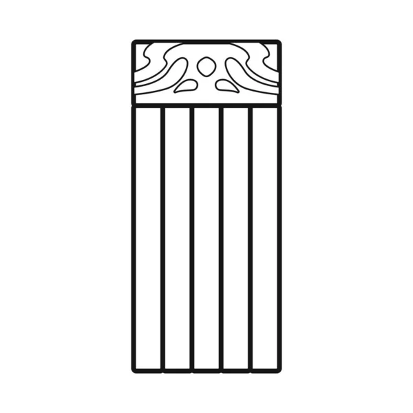 Ilustração vetorial do colchão e sinal da esteira. Gráfico de colchão e equipamento vetor ícone para estoque . — Vetor de Stock