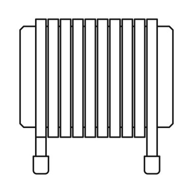 Bobin ve spiral sembolün vektör tasarımı. Stok için bobin ve basınç vektör simgesi web ögesi.