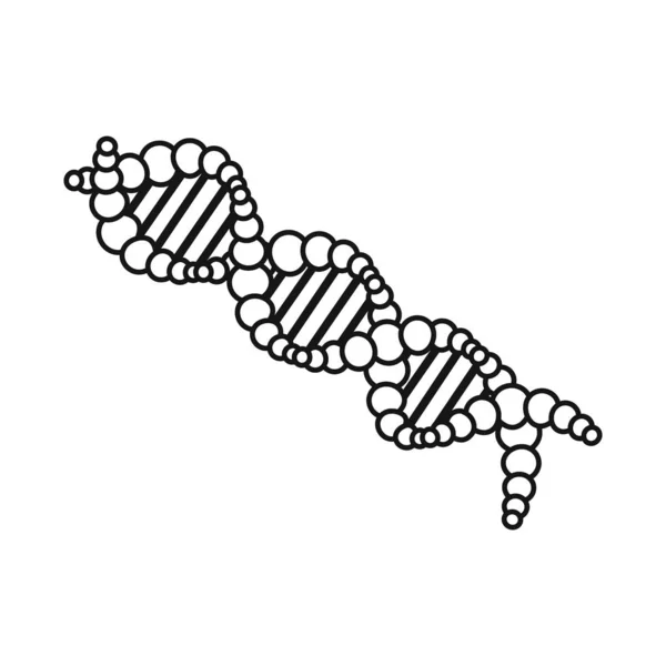 Isolated object of dna and molecule logo. Web element of dna and genetic vector icon for stock. — Stock Vector