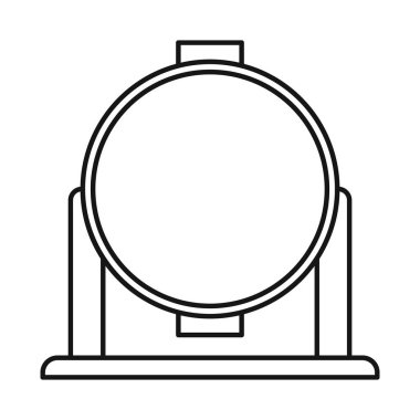 Spot ışığı ve ışık sembolünün izole edilmiş bir nesnesi. Ağ için spot ışığı ve projektör hisse senedi sembolü web ögesi.