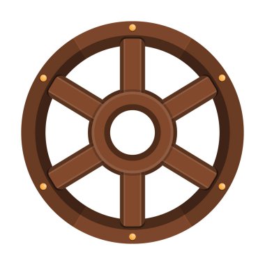 Taşıyıcı vektör simgesi tekerleği. Çizgi film vektör simgesi beyaz arka plan tekerleğinde izole edilmiş..