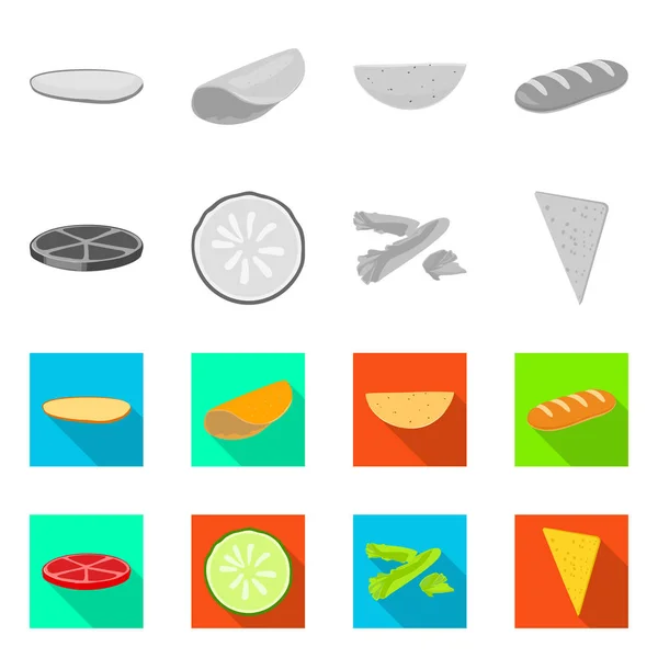 Progettazione vettoriale del segno di cottura e cena. Set di cottura e icona vettoriale veloce per brodo . — Vettoriale Stock