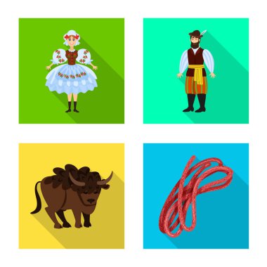 Vektör çizim geleneksel ve tur sembolü. Simge stok vektör çizim ve geleneksel dizi.