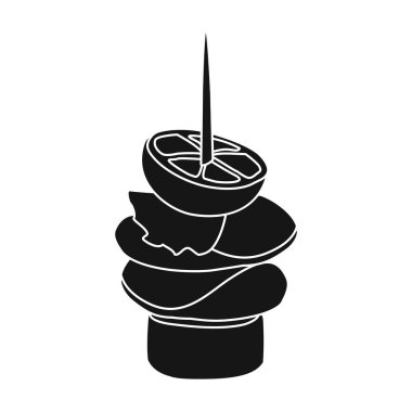 Kanape vektör simgesi. Siyah vektör simgesi beyaz arka planda izole edildi .