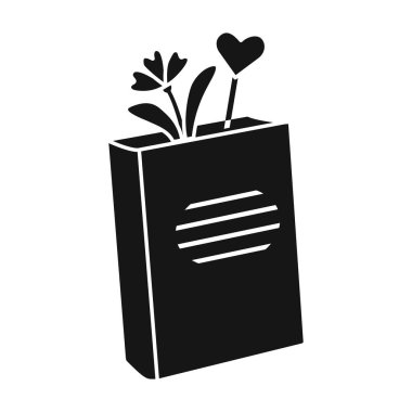 Kitap vektörü simgesi. Siyah vektör simgesi beyaz arkaplan kitabında izole edildi .